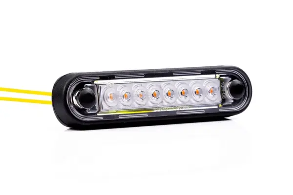 LED Umrissleuchte -lang gelb | 12-24v | 0,15m Kabel | MV-2400LA