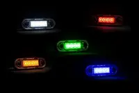 LED Umrissleuchte Einbau grün 12-24v 0,15m Kabel | MV-2400G.1