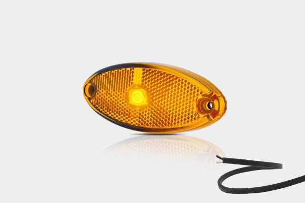 LED Umrissleuchte oval gelb | 12-24v | 50cm. Kabel | MV-5800A