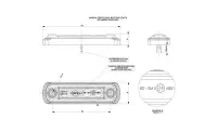 LED Umrissleuchte gelb | 12-24v | 50cm. Kabel | MV-5200A