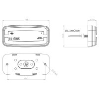 LED Umrissleuchte gelb | 12-24v | 50cm. Kabel | MV-4900W