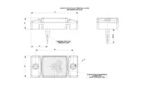 LED Umrissleuchte gelb | 12-24v | 50cm. Kabel | MV-4140W