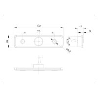 LED Umrissleuchte weiß | 12-24v | 50cm Kabel | MV-2900W