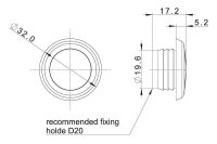 LED Kompaktes Einbau-Dkorationslicht grün 12-24v |...