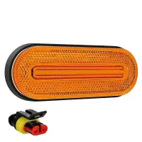 LED Umrissleuchte gelb 12-36V 1,2m Kabel + SuperSeal