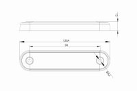 LED-Dekorationslicht eingebaut-langes grünes 12-24v 0,15 m Kabel | MV-2400LG
