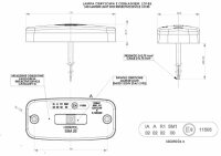 LED Umrissleuchte gelb 12-24v 120cm Kabel + SuperSeals |...