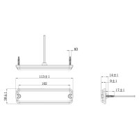 LED R10 Blitzer 6-LED weiß 12-24v 200cm Kabel
