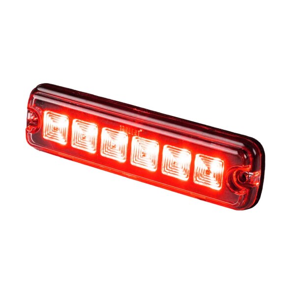 LED R10 Blitzer 6-LED rot 12-24v 200cm Kabel