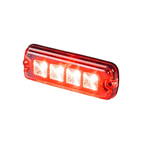 LED R10 Blitzer 4-LED rot 12-24v 200cm Kabel