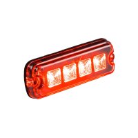 LED R10 Blitzer 4-LED rot 12-24v 200cm Kabel