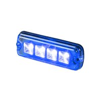 LED R10 Blitzer 4-LED blau 12-24v 200cm Kabel