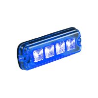 LED R10 Blitzer 4-LED blau 12-24v 200cm Kabel