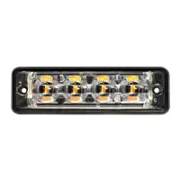 Ultraflacher Slimline LED Blitzer 4 LEDs | weiß |...