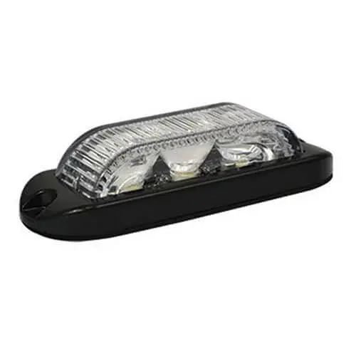 LED Blitzer 3 LEDs | Gelb | 180 Grad | 10-30v | LED3DVA180