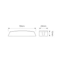 LED Blitzer 3 LEDs | Slimline | R65 | Blau | 10-30v |...