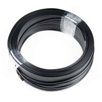 Quadratisches Kabel 2x0,75 mm², schwarz und...