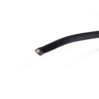 Quadratisches Kabel 2x0,75 mm², schwarz und...