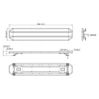 LED gelb | 1054mm | 12-24v | inkl. Controller