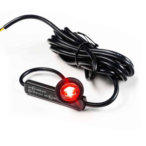 LED Umrissleuchten rot mit R65 Blitzer 12-24v 200cm Kabel