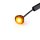 LED Umrissleuchten rot mit R65 Blitzer 12-24v 200cm Kabel