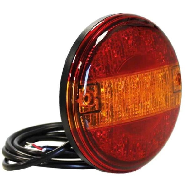 LED Slimline Hamburger Lampe 12-24v 400cm Kabel (DIN-hom.)