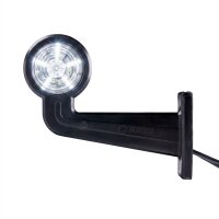 LED Begrenzungsleuchte mit 2 Modulen 12-24v | rot-weiß | 195 mm Arm