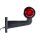 LED Begrenzungsleuchte mit 2 Modulen 12-24v | rot-weiß | 195 mm Arm