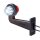 LED Begrenzungsleuchte mit 2 Modulen 12-24v | rot-weiß | 195 mm Arm