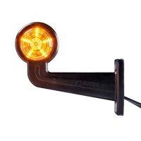 LED Begrenzungsleuchte mit 2 Modulen 12-24v | mehrfarbig | 195mm Arm