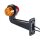 LED Begrenzungsleuchte mit 2 Modulen 12-24v | rot-gelb | 195mm Arm
