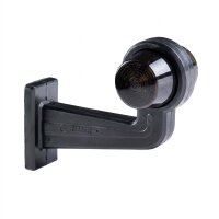 LED Begrenzungsleuchte mit 2 Modulen 12-24v | dunkel | rot-weiß | 195 mm Arm