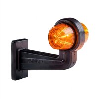 LED Begrenzungsleuchte mit 2 Modulen 12-24v | dunkel | mehrfarbig | 195mm Arm