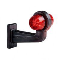 LED Begrenzungsleuchte mit 2 Modulen 12-24v | dunkel | mehrfarbig | 195mm Arm