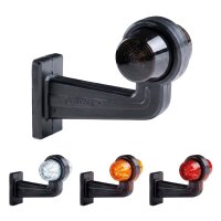 LED Begrenzungsleuchte mit 2 Modulen 12-24v | dunkel | mehrfarbig | 195mm Arm