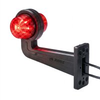LED Begrenzungsleuchte mit 2 Modulen 12-24v | dunkel | mehrfarbig | 195mm Arm
