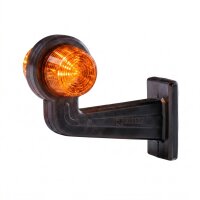 LED Begrenzungsleuchte mit 2 Modulen 12-24v | dunkel | mehrfarbig | 195mm Arm