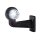 LED Begrenzungsleuchte mit 2 Modulen 12-24v | dunkel | mehrfarbig | 195mm Arm