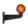 LED Begrenzungsleuchte mit 2 Modulen 12-24v | dunkel | mehrfarbig | 195mm Arm