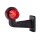LED Begrenzungsleuchte mit 2 Modulen 12-24v | dunkel | mehrfarbig | 195mm Arm