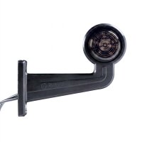 LED Begrenzungsleuchte mit 2 Modulen 12-24v | dunkel | rot-gelb | 195mm Arm