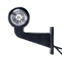 LED Begrenzungsleuchte mit 2 Modulen 12-24v | rot-weiß | 165mm Arm