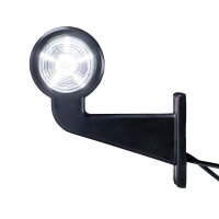 LED Begrenzungsleuchte mit 2 Modulen 12-24v | rot-weiß | 165mm Arm