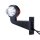 LED Begrenzungsleuchte mit 2 Modulen 12-24v | rot-weiß | 165mm Arm