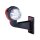 LED Begrenzungsleuchte mit 2 Modulen 12-24v | rot-weiß | 165mm Arm