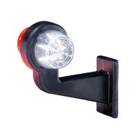 LED Begrenzungsleuchte mit 2 Modulen 12-24v | mehrfarbig | 165mm Arm