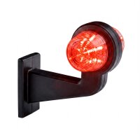 LED Begrenzungsleuchte mit 2 Modulen 12-24v | mehrfarbig | 165mm Arm