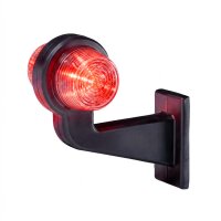 LED Begrenzungsleuchte mit 2 Modulen 12-24v | mehrfarbig | 165mm Arm
