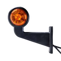 LED Begrenzungsleuchte mit 2 Modulen 12-24v | rot-gelb | 165mm Arm