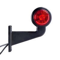 LED Begrenzungsleuchte mit 2 Modulen 12-24v | rot-gelb | 165mm Arm